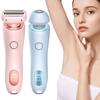 Bikini Trimmer for Women Waterproof Electric Razor Rechargeable Pubic Hair Trimmer 2 In 1 for Pubic Legs Body Hair
