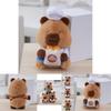 Delightful Capybara Stuffed Animal Keychain With Premium Pp Cotton Filling For Comfort