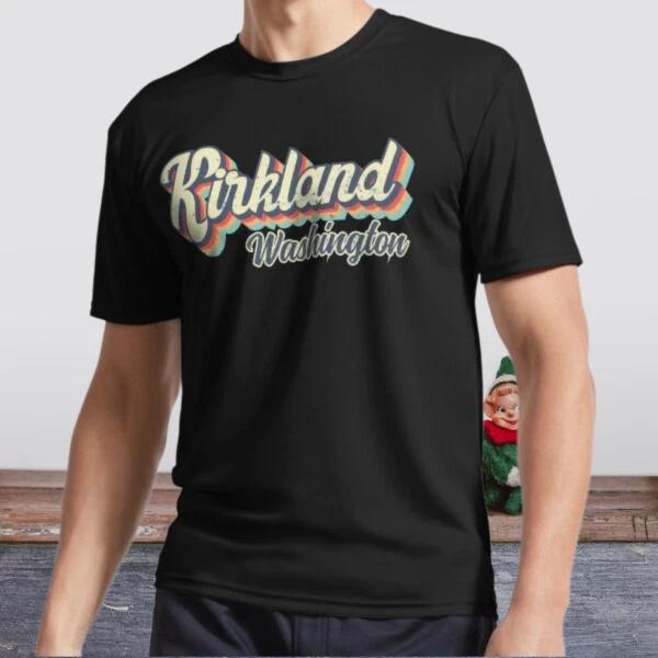 New Shirt Kirkland City Washington Retro Active Logo T-Shirt Funny Size S to 5XL