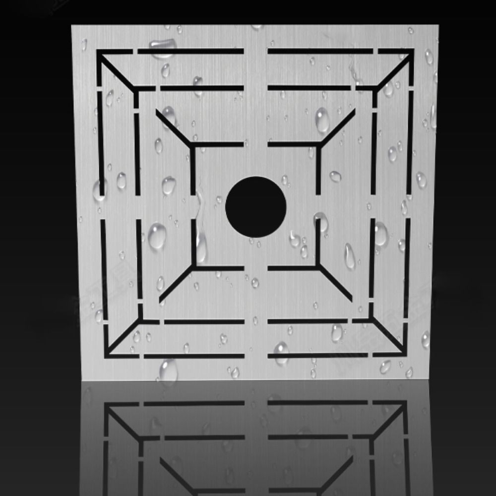 Треугольная линейка из нержавеющей стали для плитки, шаблоны для слива пола, линейка для позиционирования и измерения