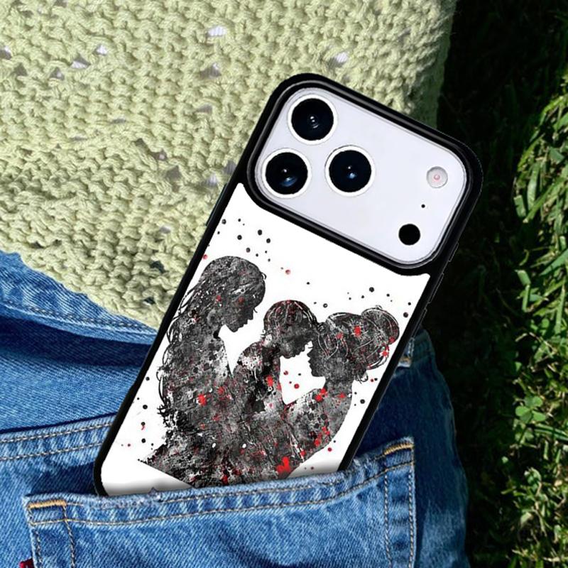 Чехол для телефона Мама Дочь Девочка Сын Папа Совместим с IPhone 17 16 15 14 13 12 11 Pro Max 17 Air