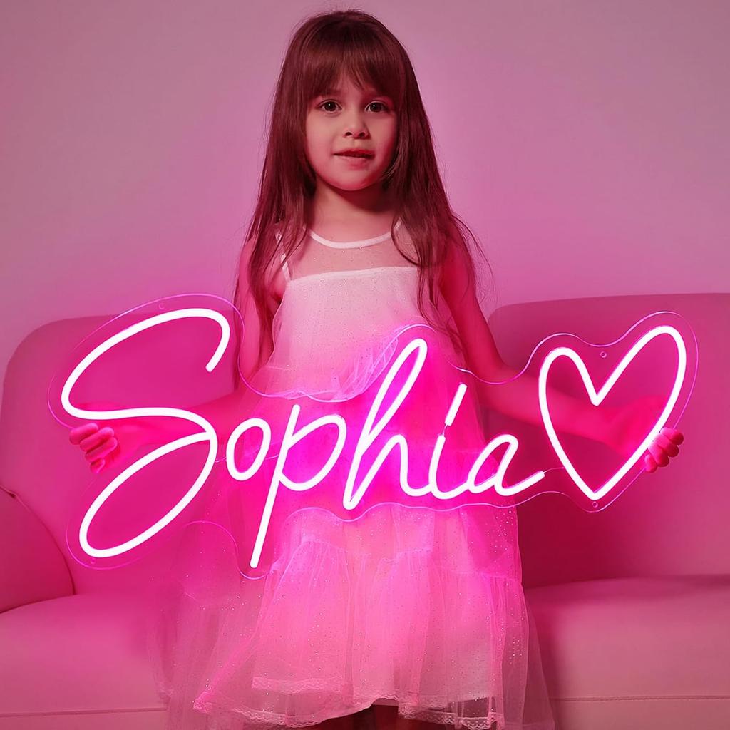 Неоновая вывеска на заказ, настраиваемая для декора стен, неоновая вывеска с именем, персонализированная для подарков на день рождения, свадьбу, светодиодная вывеска для спальни, вечеринки, дома, бизнеса,