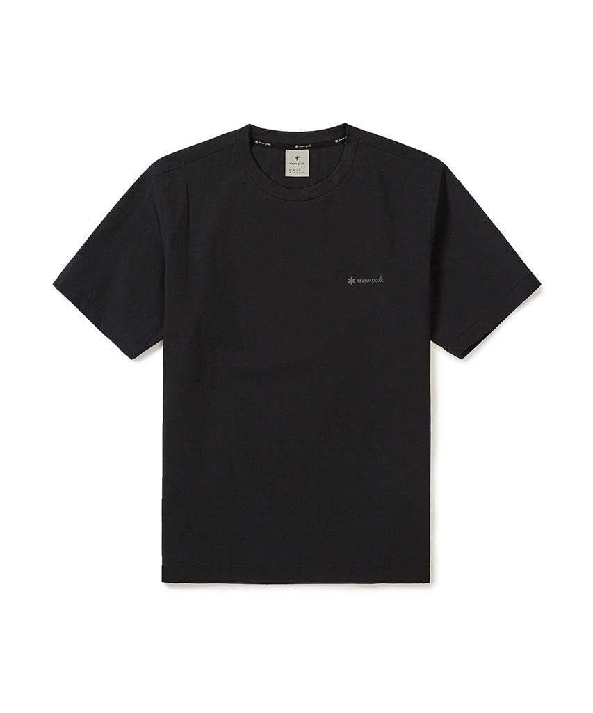 SNOWPEAK APPAREL Thin Tech Basic Short Sleeve T-Shirt (S25Musts31) Black