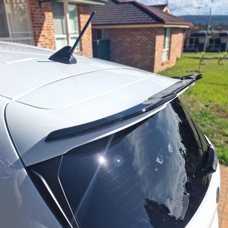 Spoiler For Ford Fiesta MK8 8.5 ST 2018-2022Rear Extension Small Wing Tail ABS Gloss Black Carbon Style Car Accessories