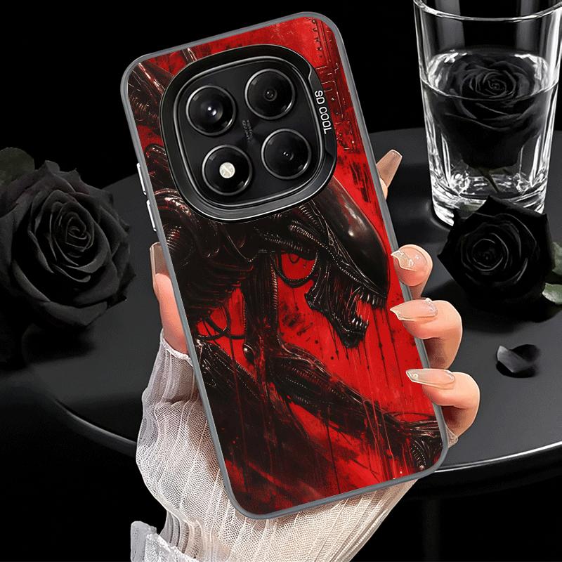 Крутой Мягкий Чехол для Телефона A-Alien X-Xenomorph для Xiaomi Redmi Note 13 14 15 Pro Plus 12S 12 11S 11 11T 10S 10 Ударопрочная Задняя Крышка