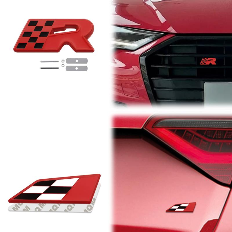 kyzh6 Car Accessories Metal Grille Emblem Rear Trunk Body Badge Sticker For Seat IBIZA Leon R Cupra Exeo Mii Tarraco Toledo Altea
