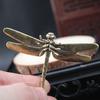 Chinese Style Copper Insect Tea Pet Vintage Dragonfly Figurines Miniatures Desktop Simulation Animal Ornaments Home Decorations