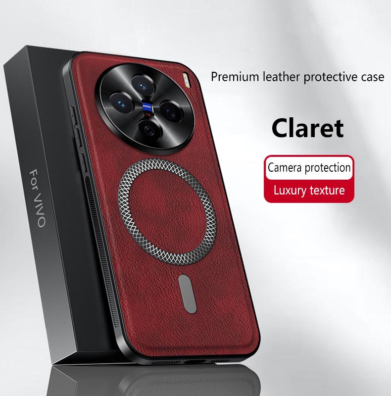 Для VIVO X200 X200 Pro X200 ProMini X200S X200 Ultra кожаный чехол-книжка с магнитной застежкой, водонепроницаемый, противоударный, с защитой от отпечатков пальцев