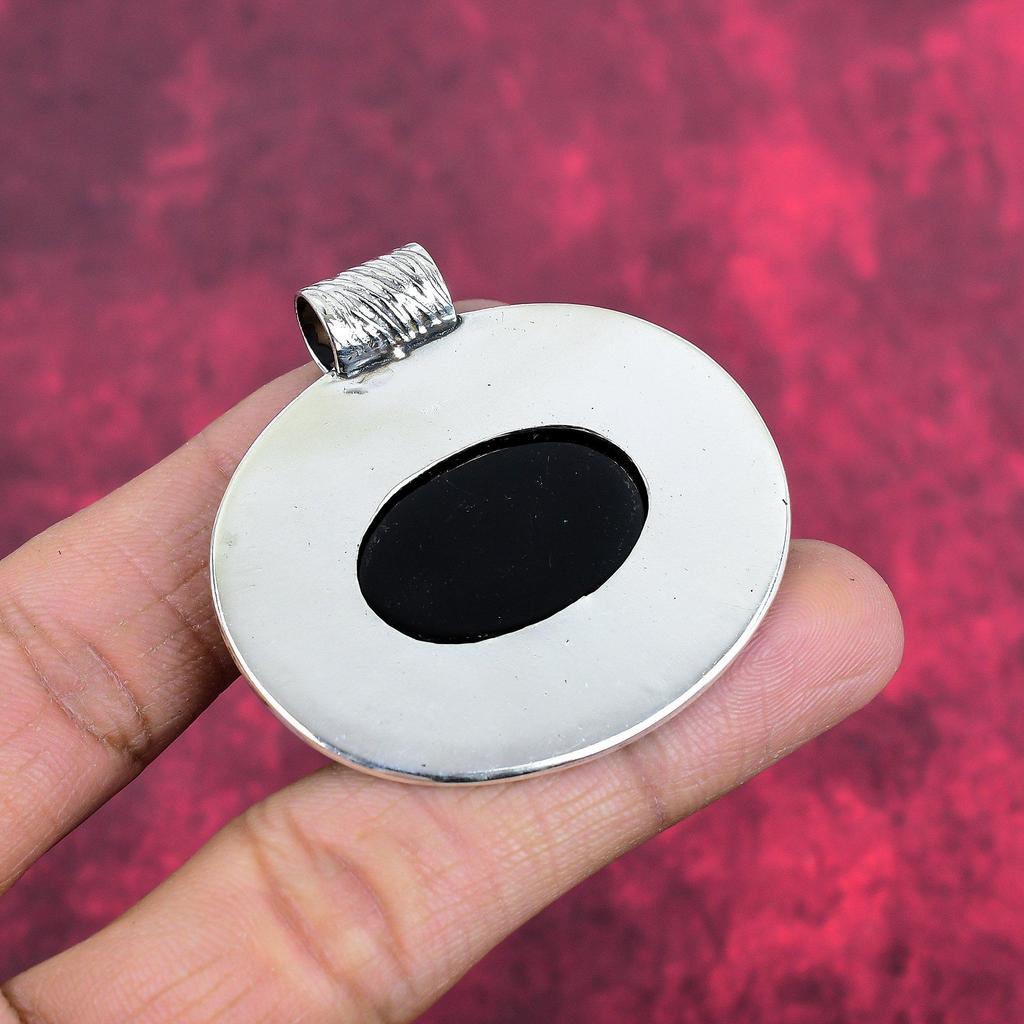 Ювелирные изделия из черного оникса, кулон из стерлингового серебра 925 пробы, ювелирные изделия ручной работы с драгоценными камнями, подарки для жены, абсолютно новый кулон