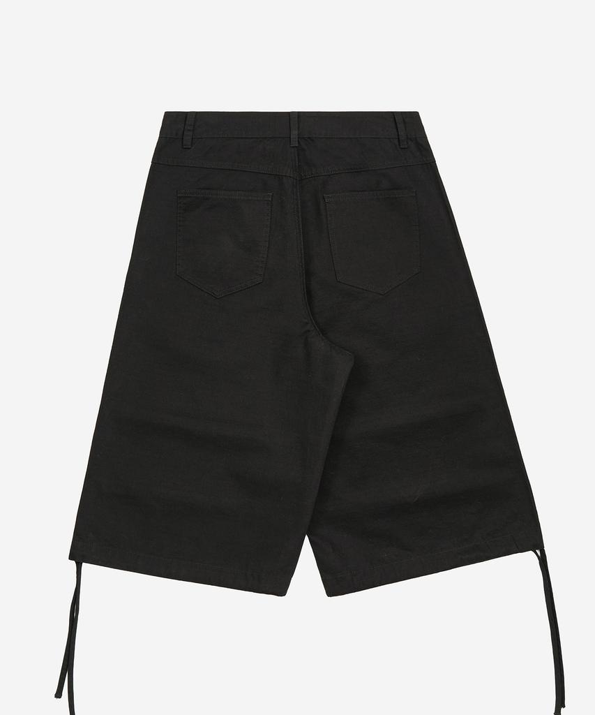 TOFFEE Ripstop Cotton Bermuda Pants (Black)
