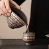 Rock Clay Dunhuang Large Teacup Vintage Ceramic Kung Fu Tea Set Rough Pottery Gilt Silver Tea Splitter Tea Accessories
