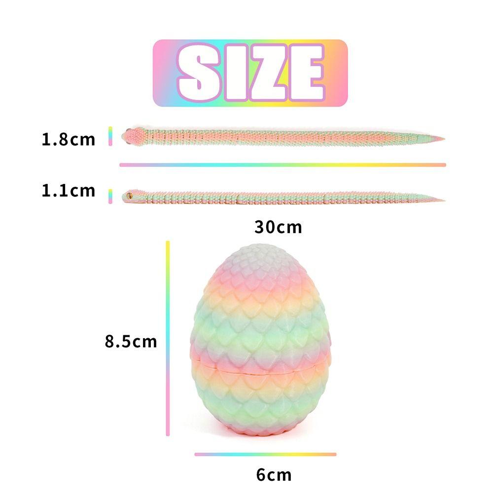 Яйцо змеи 3D-печатные игрушки змеи креативная имитационная модель животного рождественские украшения