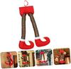 ORFOFE Christmas Hanging Decoration Cute Leg Pendant Handcrafted Ornament for Holiday Party