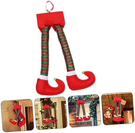 ORFOFE Christmas Hanging Decoration Cute Leg Pendant Handcrafted Ornament for Holiday Party