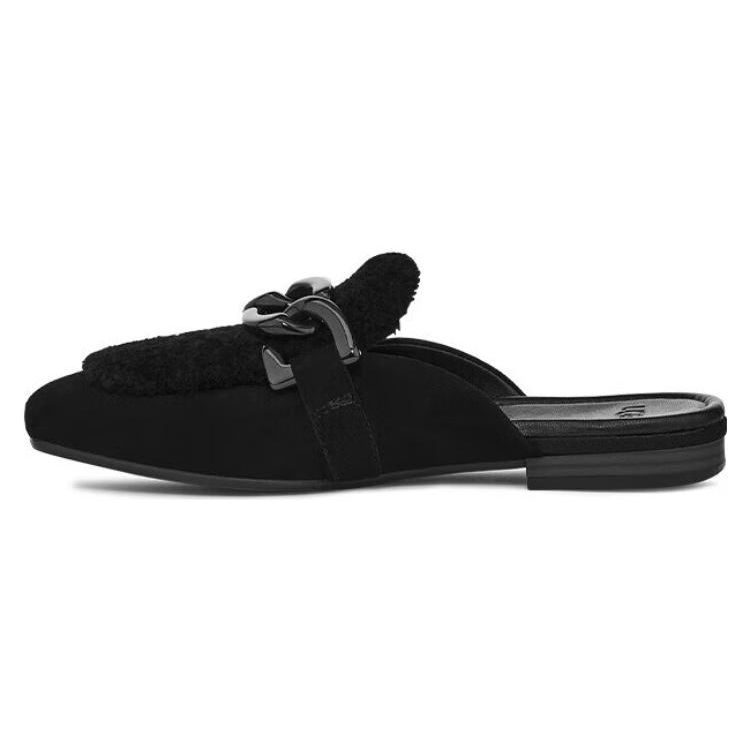 UGG Janaya Sheepskin Casual Comfortable Fashion Sandals Women Sandals Black 1136891-BLKS