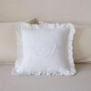 Washed Material Pillow Cover French Lace Bedroom Pillow Shell Comfortable Cushion Cover