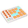 Portable 16-Key MIDI Controller Pad: Mini Bluetooth Music Keyboard with Built-in Battery