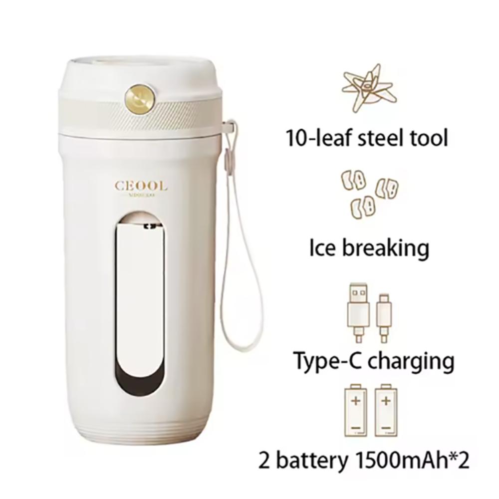 USB Rechargeable Fruit Blender Cup 4/10 Blades Smoothie Maker Cup Electric Juicer Cup  Vegetable