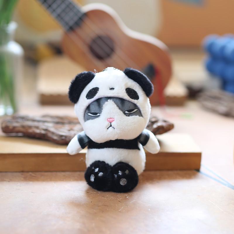 Cute Cute Kitten Pendant Plush Toy Doll Cartoon Kitten Bag Hanging Keychain Rag Doll