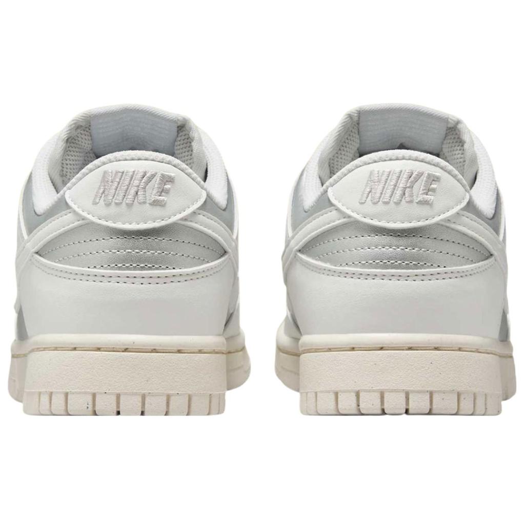 Nike Dunk Low Next Nature Sheer Lace Pack - женские кроссовки цвета металлик и платина, серебристые, саммит-белый, бледно-слоновая кость IB7311-001