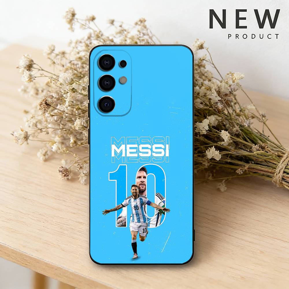 Чехол для телефона Football L-Lionel m-Messi 10 для Samsung S26,25,24,23,22,30,21,10,9,Ultra,Plus,Lite Черный Мягкий Чехол