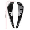2Pcs Car Shark Grille Car Leaf Plate Simulation Outlet Vent Decor ABS Plastic Carbon Fiber Side Air Flow Sticker For Honda Civic