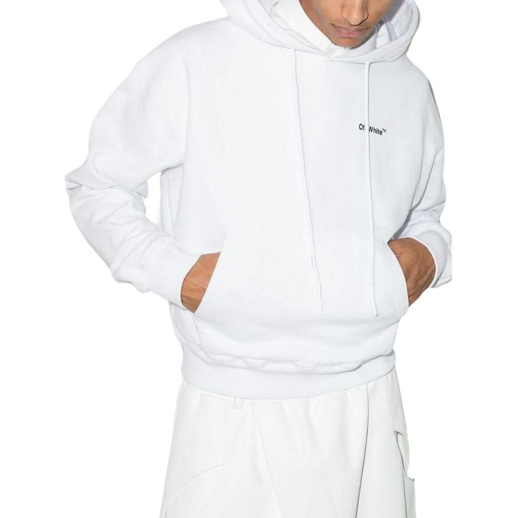 OFF WHITE Толстовка Мужская Белая OMBB037C99FLE0030110WHITE