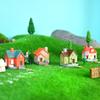Decor Resin Ornament Miniature Fairy Garden House Villa Miniature Landscape Bonsai Decor Outdoor DIY Dolls House Decoration