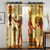 Древние египетские оконные шторы, ретро-шторы, декор для спальни, гостиной, домашний декор, старинные египетские фрески, разные узоры