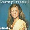 7-дюймовая пластинка SHEILA Lamour Qui Brle En Moi 49242 Carrere 1976 Франция Поп Б/у