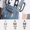 2Pcs/Set Suspenders Buckle Fastener Rivets Brace Clips Metal Button Overalls Jeans Pants for DIY Handmake Sewing Hardware Access