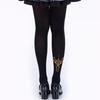 Women's Japanese Gothic Grunge Pantyhose Stockings Harajuku Aesthetic Crosses Print Opaque Tights Leggings Hosiery
