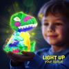 1 Set Paint Your Own Dinosaur Lamp Kit with 12 Colors Pigments Paintbrush Palette Apron Kids DIY Color Painting Dino Night Light Educational Toy