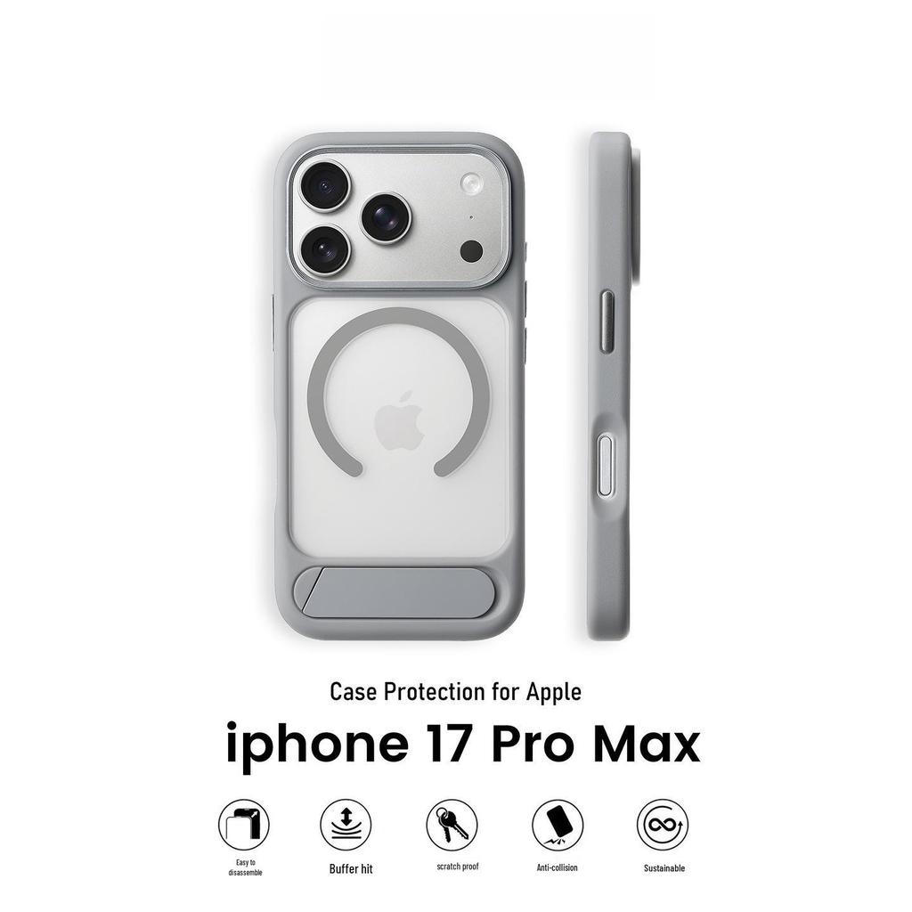 iPhone 17 Pro Max Матовый Магнитный Чехол-Подставка Ударопрочный