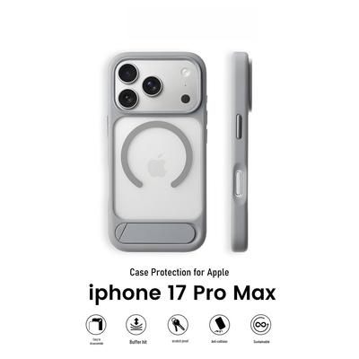 iPhone 17 Pro Max Матовый Магнитный Чехол-Подставка Ударопрочный