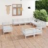 Day and Night - Day and Night Garden Furniture Set 11 Pieces Solid White Pine Wood