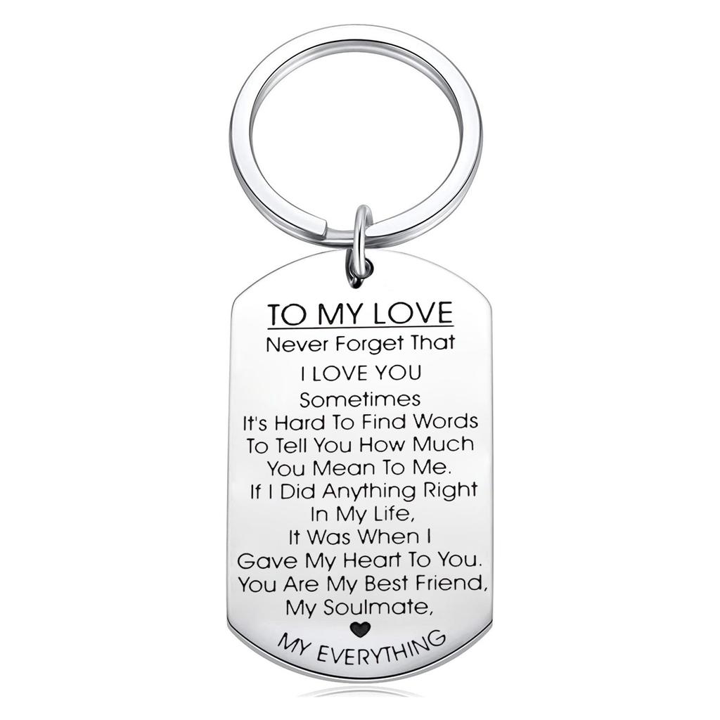 Wedding Husband Lover Gifts Anniversary Boyfriend Valentines Day Key Ring TO MY LOVE Keychain