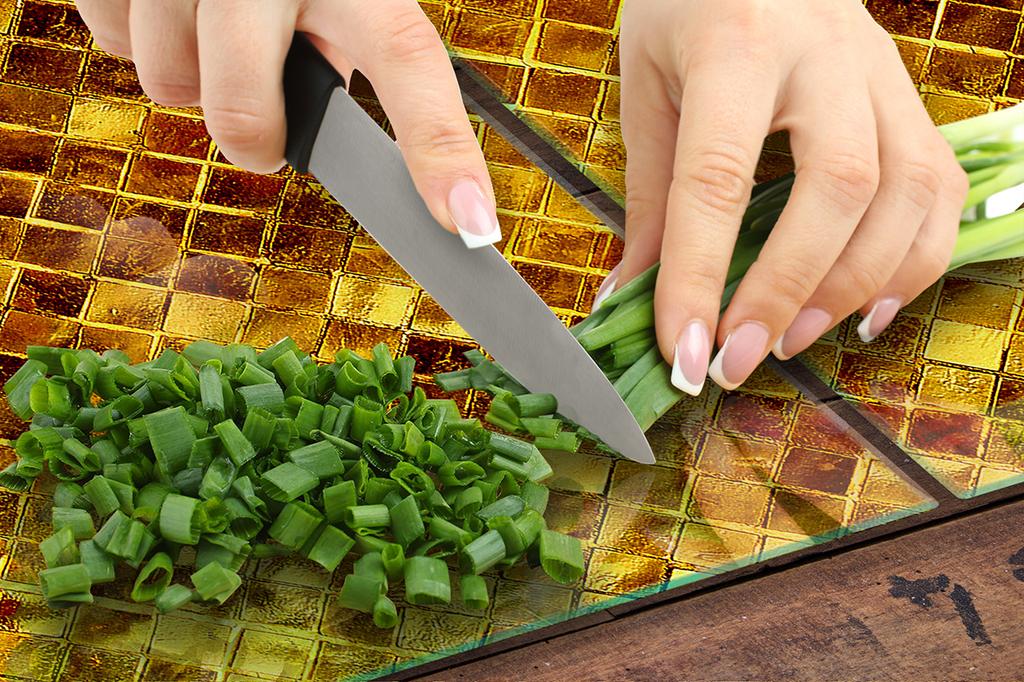 Glass protective plate for the stove 2x45x52 Honey