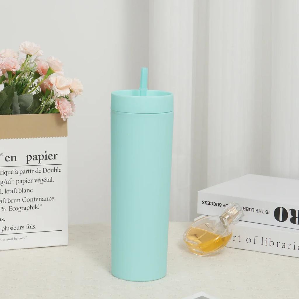 1 шт. - стакан-трубочка с крышкой, посуда для напитков, бутылка для фруктового сока, двойной стенки, пластиковые стаканы, подарок для праздничной вечеринки