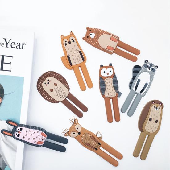 Магнит на холодильник, милая форма животного, силиконовая декоративная наклейка на холодильник, вешалка, крючок для дома