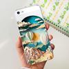 Для чехла iPhone 5 5s SE 2016 6 6S Plus Астронавт Крутой Дракон Чехол для телефона Мраморный Кот Мультяшный Funda Прозрачный Мягкий ТПУ Силикон