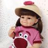 55 см Водонепроницаемый Виниловый Реборн Кукла с Ямочками Игровой Набор