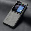 Leather Skin Feeling Case For Samsung Z Flip Fold 5 4 3 Moto Razr 40 Ultra Shockproof Phone Cover
