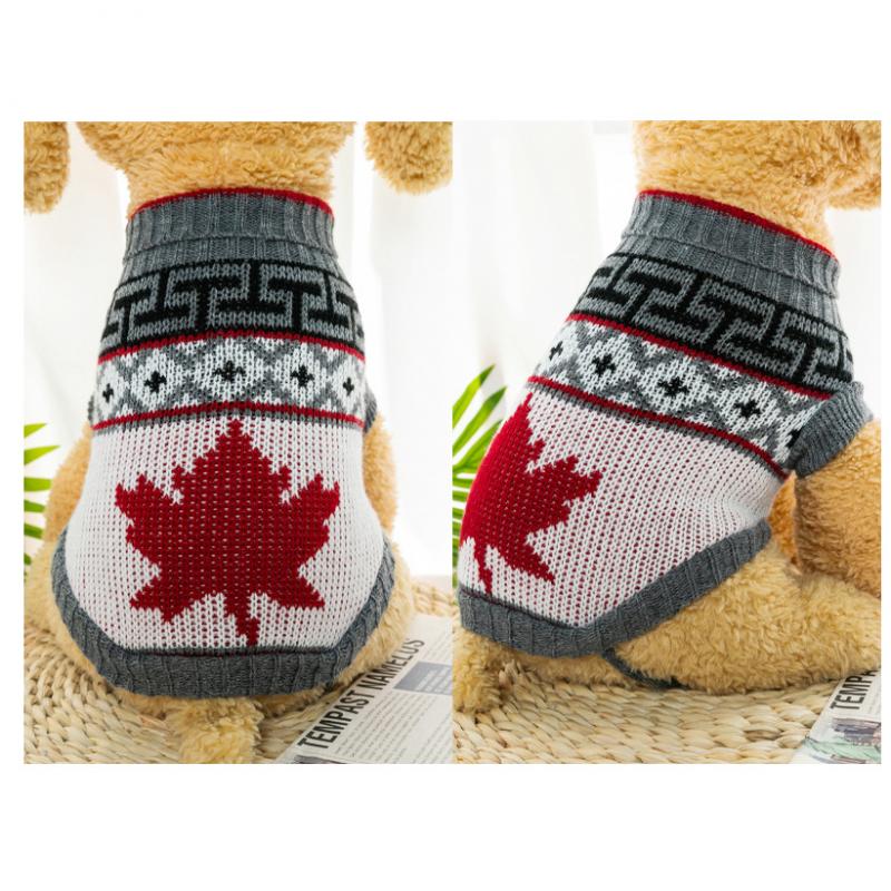Свитер для собак, рождественская зимняя теплая одежда для собак маленьких собак, кошек, вязаное пальто для щенков, костюм французского бульдога, чихуахуа, йорка