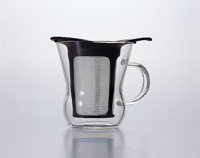 Чайник HARIO One Cup 200 мл, черный, сделано в Японии, подарочный OTM-1B