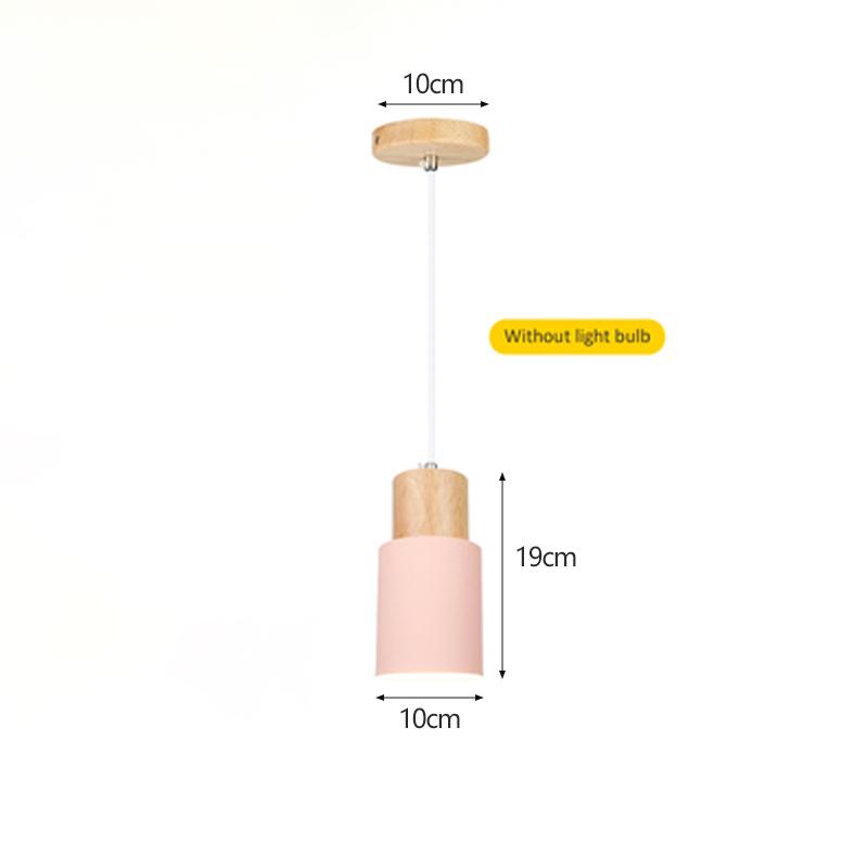 Nordic LED Подвесной светильник из дерева, черно-белый, для спальни, столовой, фона, домашнего внутреннего освещения