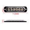 1x Universal Car Truck LED Flash Light Strobe 12V 24V 6LED Bar Light Side Light Vehicle Emergency Warning Lamp