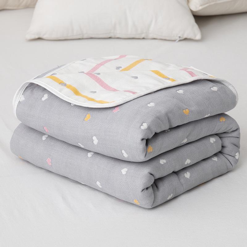 Six-Layer Cotton Gauze Baby Blanket: Swaddle, Bath Towel, or Summer Quilt Cover