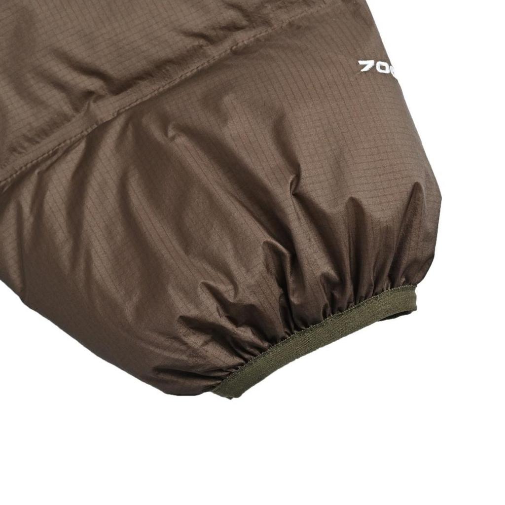 Теплая и ветрозащитная стеганая пуховая куртка The North Face для женщин, коричнево-зеленая