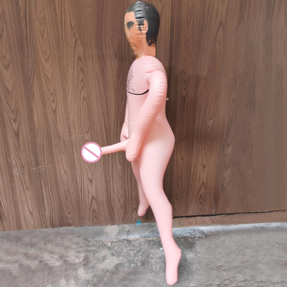Надувная секс-кукла с фаллоимитатором, женский мастурбатор, кукла любви, оральный минет, мальчик, друг, муж, забавный подарок для женщин, секс-игрушки для геев